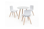Style Begonia Round Dining Table 76Dia White - Image 4