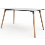 Style Begonia Rectangular Dining Table 140cm White