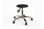 Style Bolivar Stool Chair With Chrome Base and Wheels