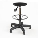 Style Bolivar Stool Chair With Polyurethane Base, Glides and Draft Kit