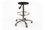 Style Bolivar Stool Chair With Chrome Base, Glides and Draft Kit