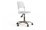 Style Elegant Chair With Chrome Base and Wheels