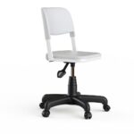 Style Elegant Chair with Polyurethane Base and with Wheels