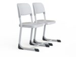 Style Elegant Double Seaters With Coffee Table in L-Legged Design