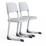 Style Elegant Double Seaters With Coffee Table in L-Legged Design