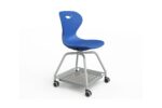 Style Felisa Wheeled and Sheet Metal Basket Chair