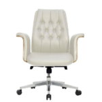 ST-1486B-BK Medium Back Executive Chair White