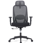 1280A Ergonomic High Back Mesh Chair Black