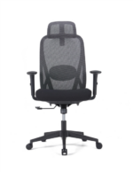 1280A Ergonomic High Back Mesh Chair Black