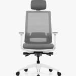 1281A-HS Ergonomic High Back Mesh Chair Grey