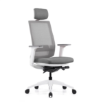 1281A-HS Ergonomic High Back Mesh Chair Grey - Image 2