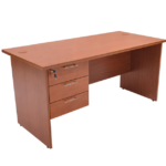 CH140+H3 Rectangular Desk Melamine Cherry