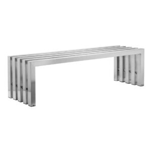 Style Long Seat Metal Bench