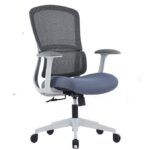 CH-056B Ergonomic Medium Back Mesh Chair Grey