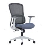 CH-056B Ergonomic Medium Back Mesh Chair Grey