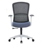 CH-056B Ergonomic Medium Back Mesh Chair Grey - Image 2