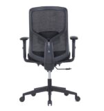 CH-325B Medium Back Ergonomic Mesh Chair Black - Image 2