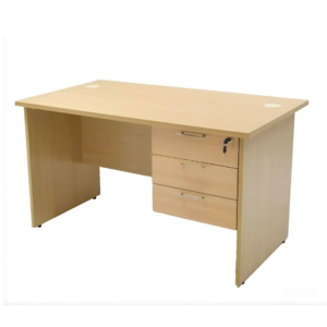 MP160+H3 Rectangular Desk Melamine Maple