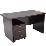 WG120+M3 Rectangular Desk Melamine Wenge