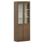 ST-OW 200 HIGH GLASS DOOR CABINET OAK