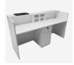 Style 103-RT180-Reception Desk 180cm White - Image 2