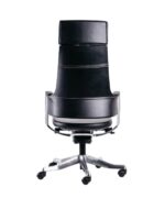 Delphi A High Back Chair Half Leather Black Made in Malaysia - Image 2