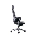 Delphi A High Back Chair Half Leather Black Made in Malaysia - Image 3